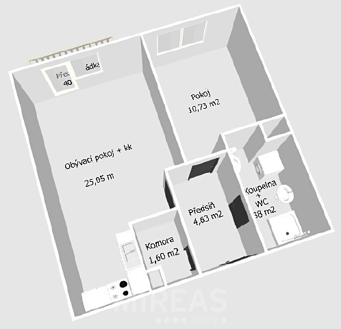 Pronájem bytu 2+kk 50 m² - foto 8