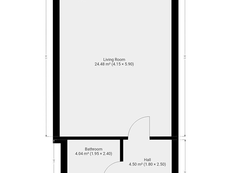 Pronájem bytu 1+kk 35 m² - foto 4