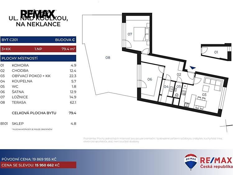 Prodej bytu 3+kk 80 m² - foto 3