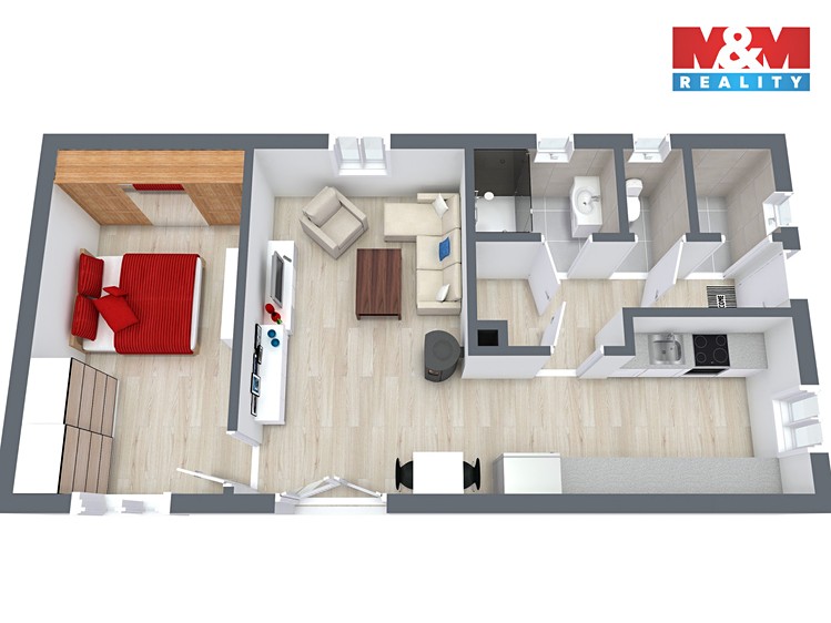 Prodej rodinného domu 59 m², pozemek 670 m² - foto 5