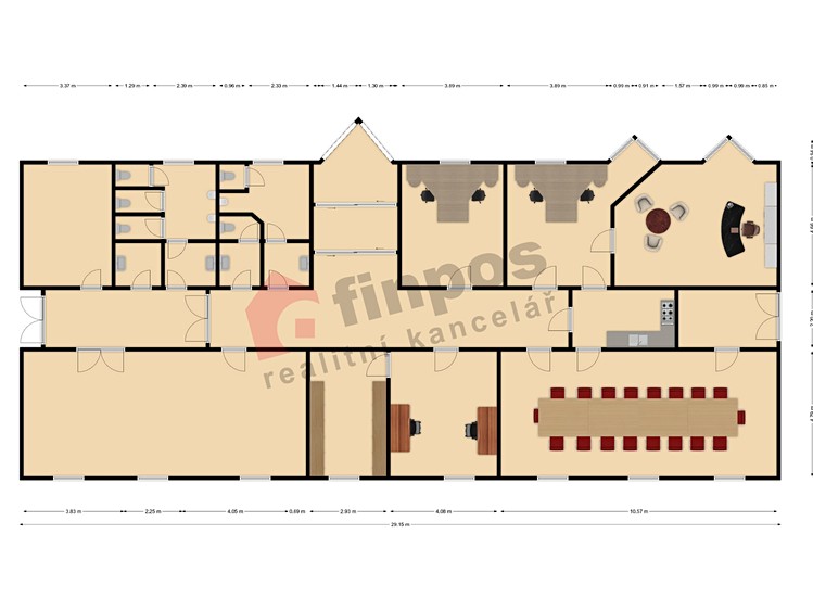 Pronájem kanceláře 712 m² - foto 6