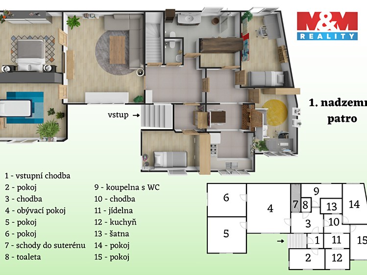 Prodej  rodinného domu 228 m², pozemek 1 141 m² - foto 3