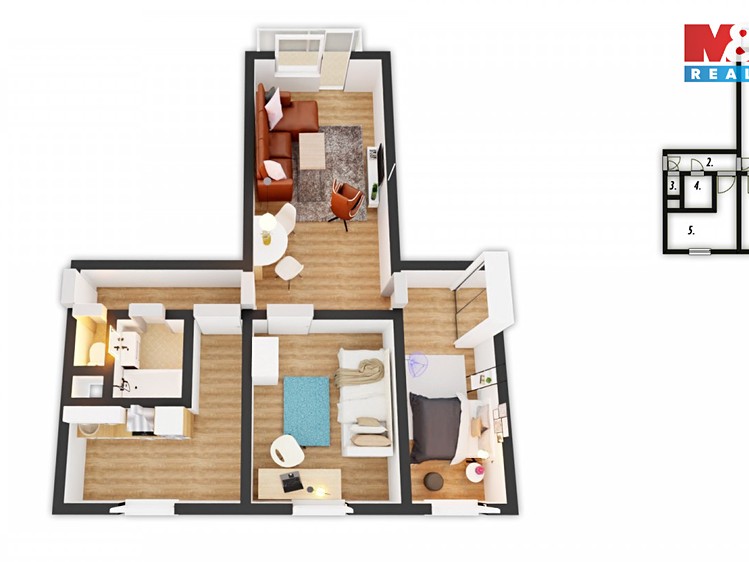 Prodej bytu 3+1 70 m² - foto 4