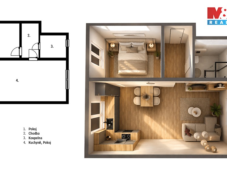 Prodej bytu 2+kk 53 m² - foto 5