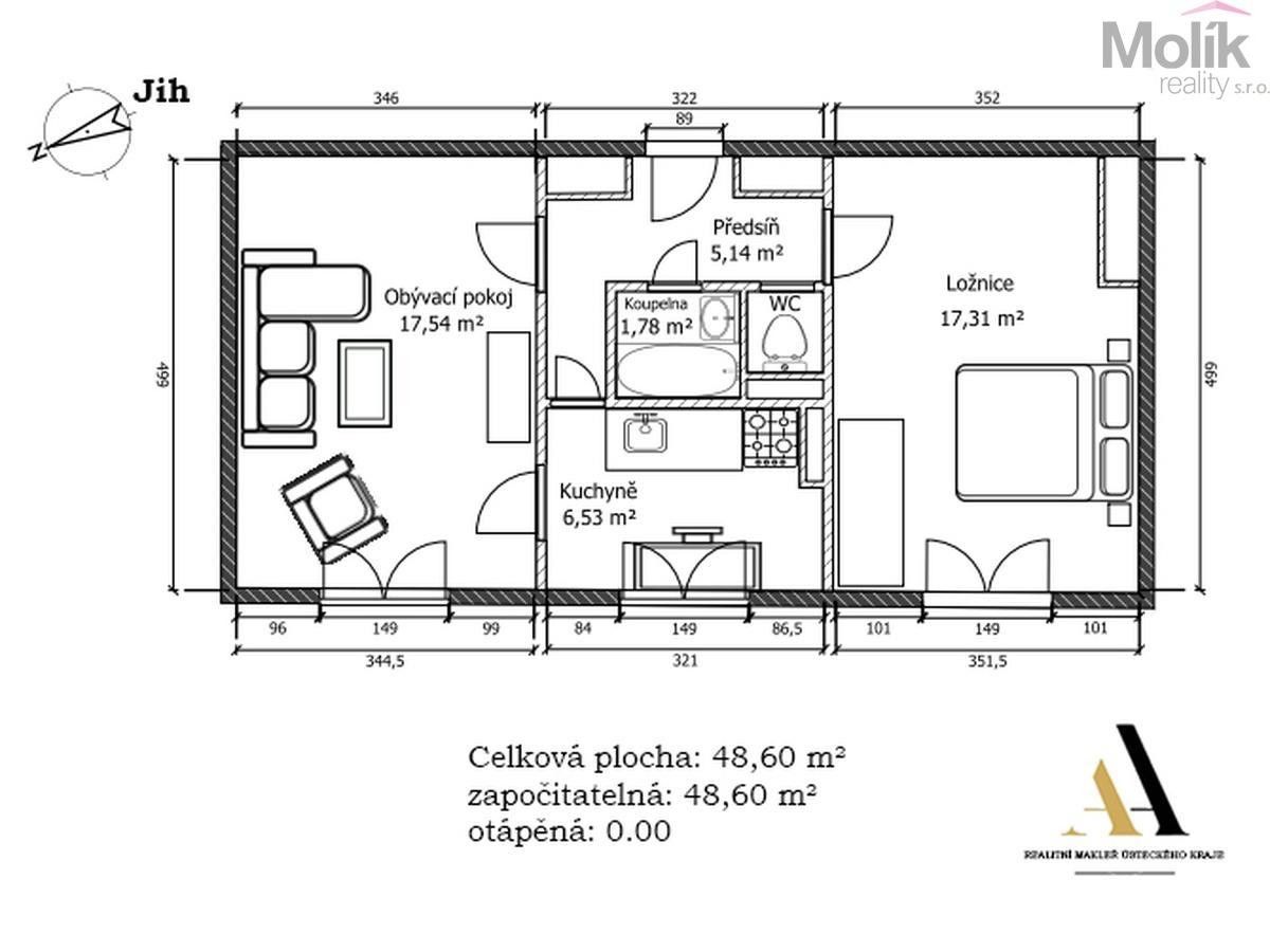 Prodej bytu 2+1 49 m² - foto 13