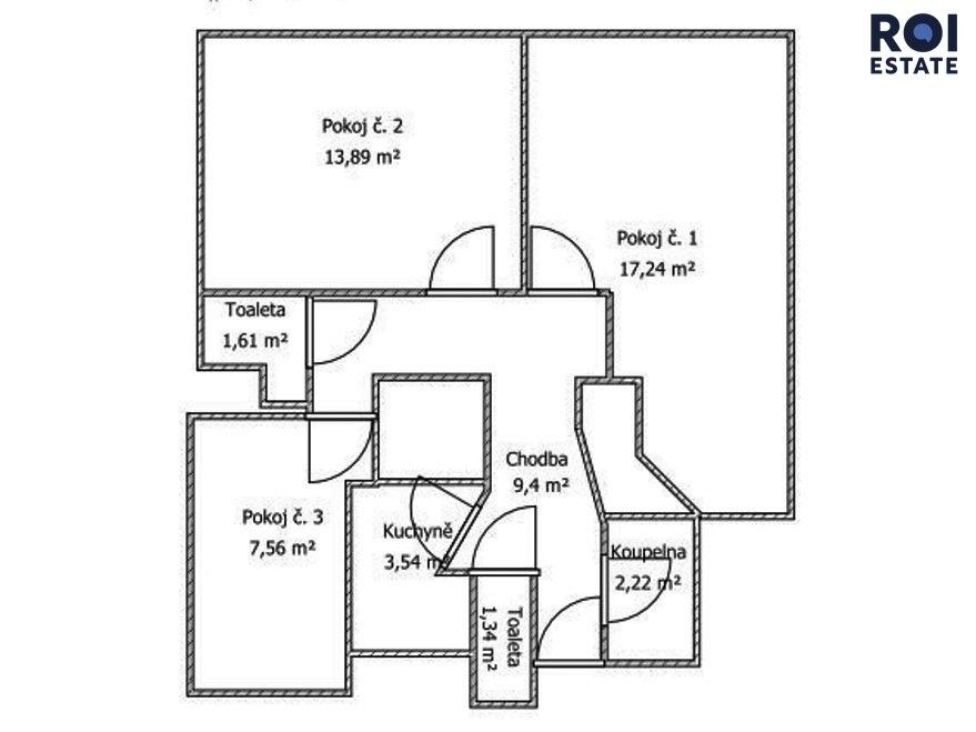 Pronájem bytu 3+1 60 m² - foto 8