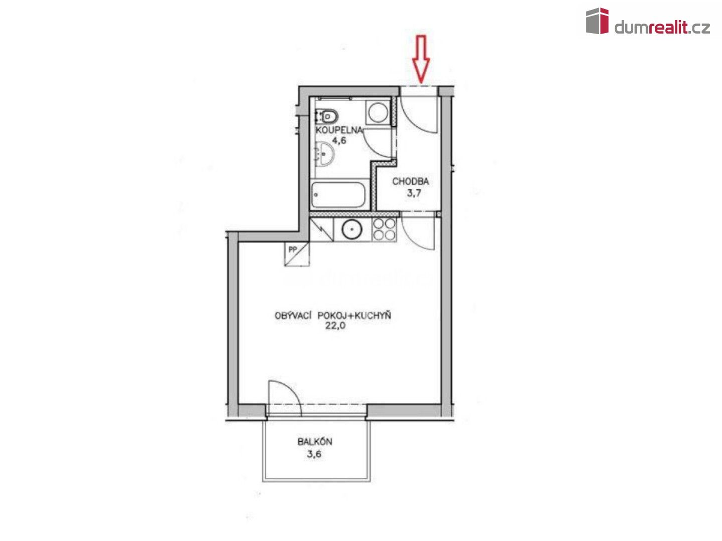 Pronájem bytu 1+kk 37 m² - foto 11
