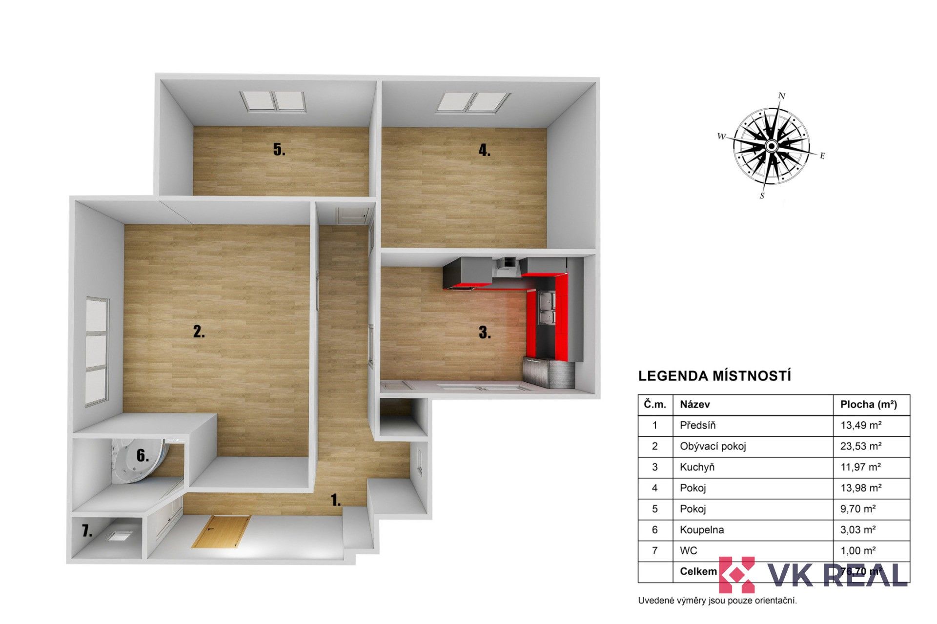 Prodej bytu 3+1 76 m² - foto 3