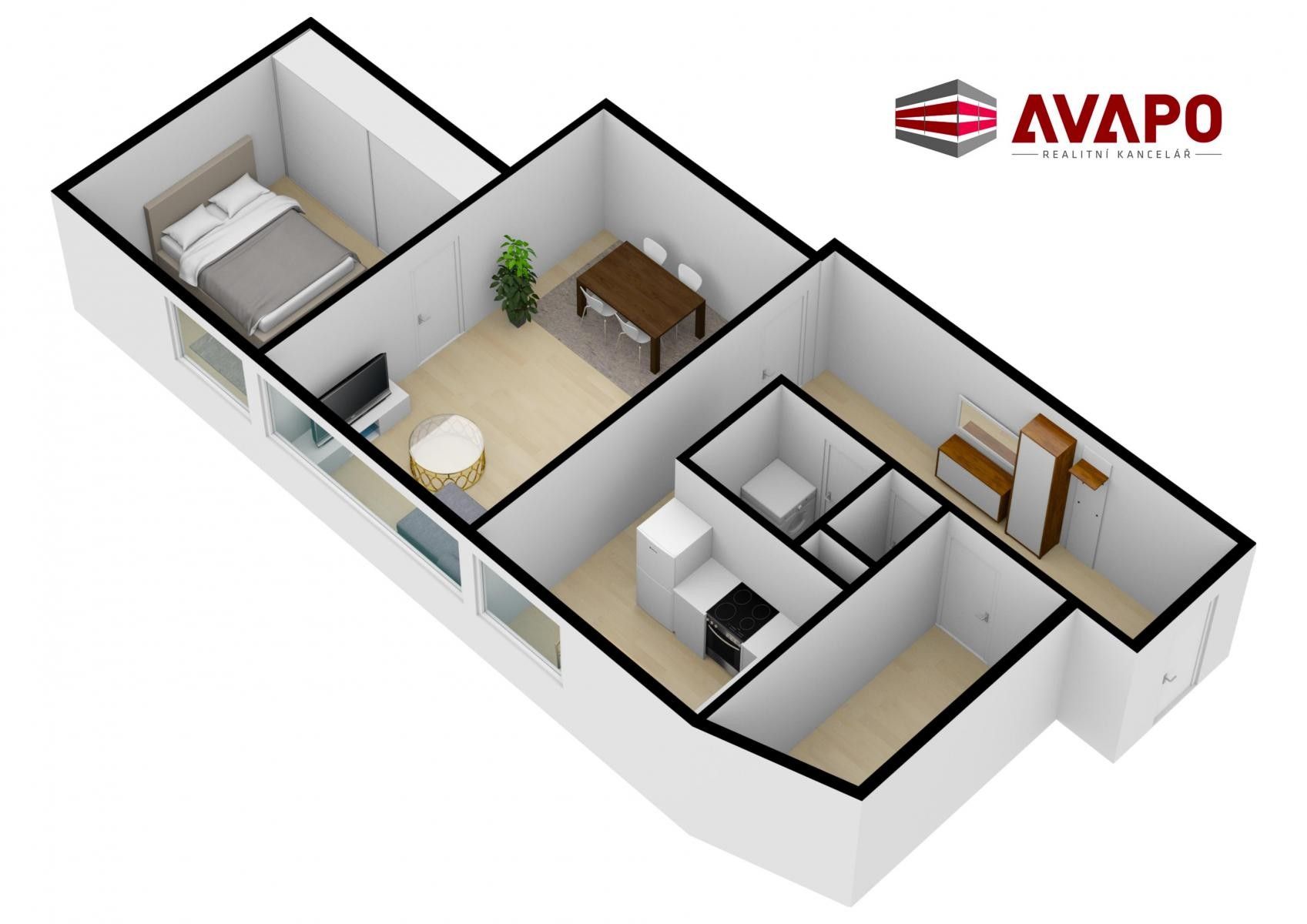 Pronájem bytu 2+1 59 m² - foto 15