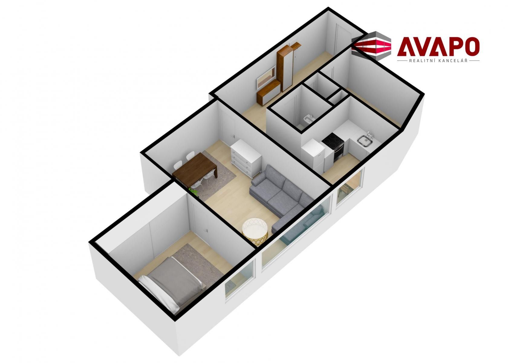 Pronájem bytu 2+1 59 m² - foto 16
