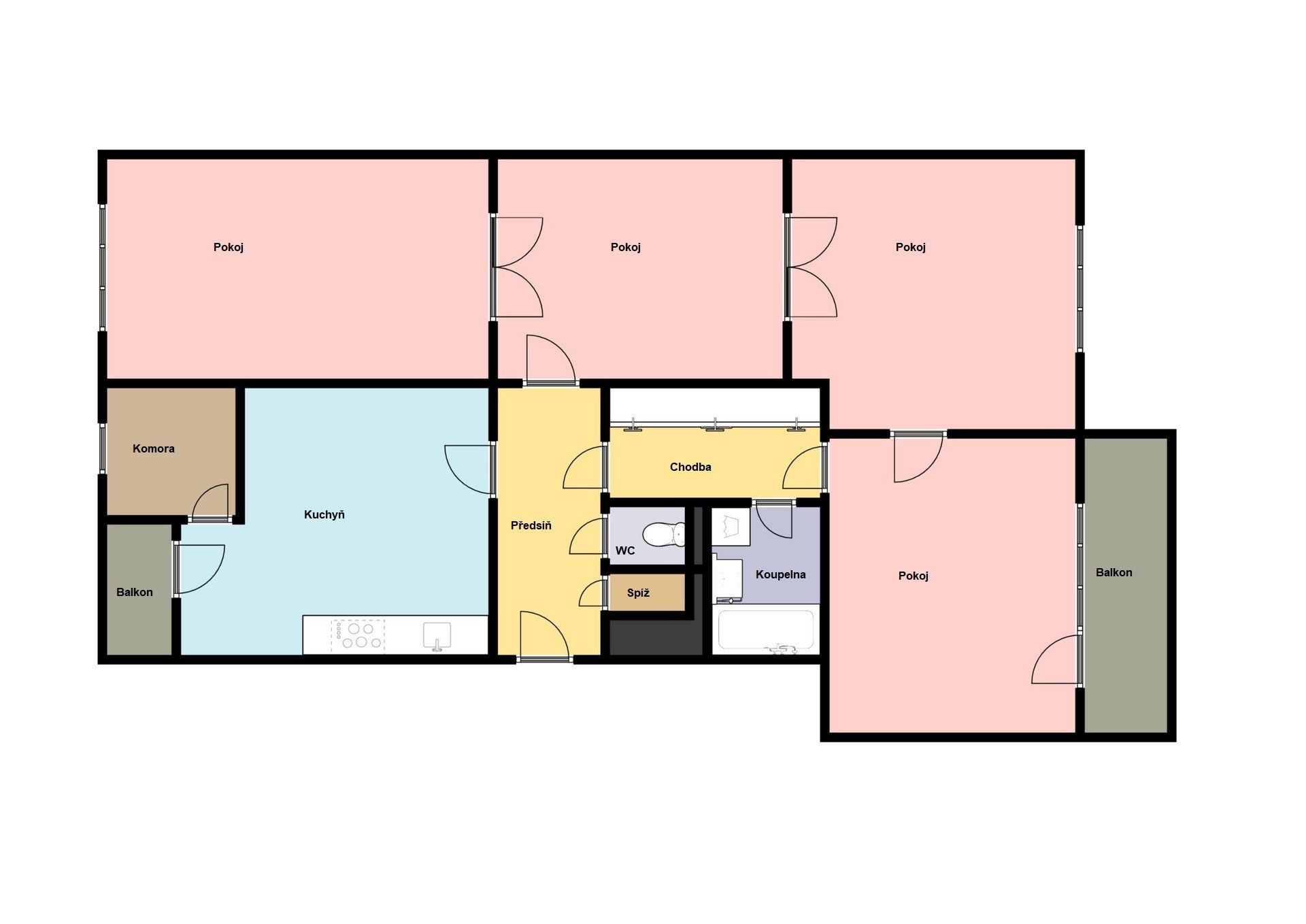 Pronájem bytu 4+1 112 m² - foto 20
