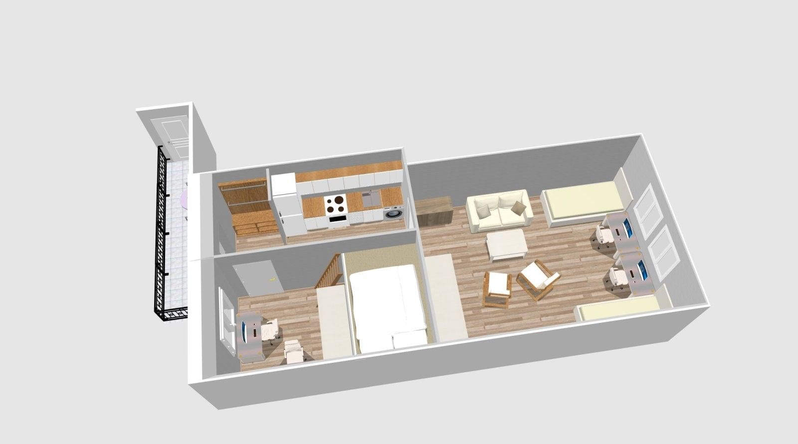 Pronájem bytu 2+1 55 m² - foto 21