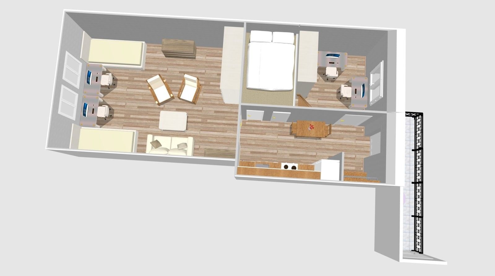 Pronájem bytu 2+1 55 m² - foto 23