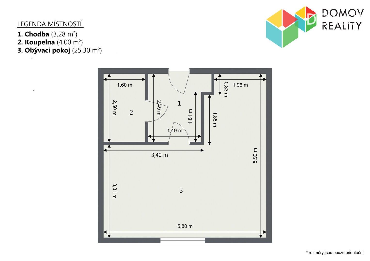 Prodej bytu 1+kk 32 m² - foto 3