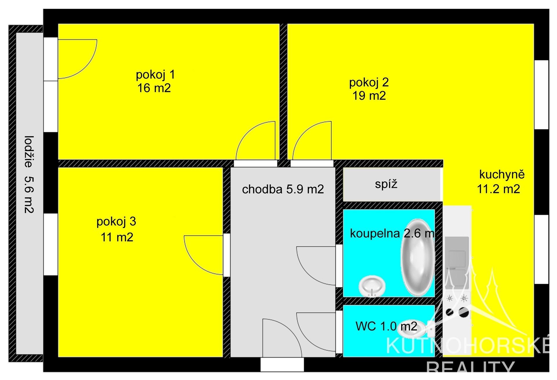Prodej bytu 3+1 68 m² - foto 3