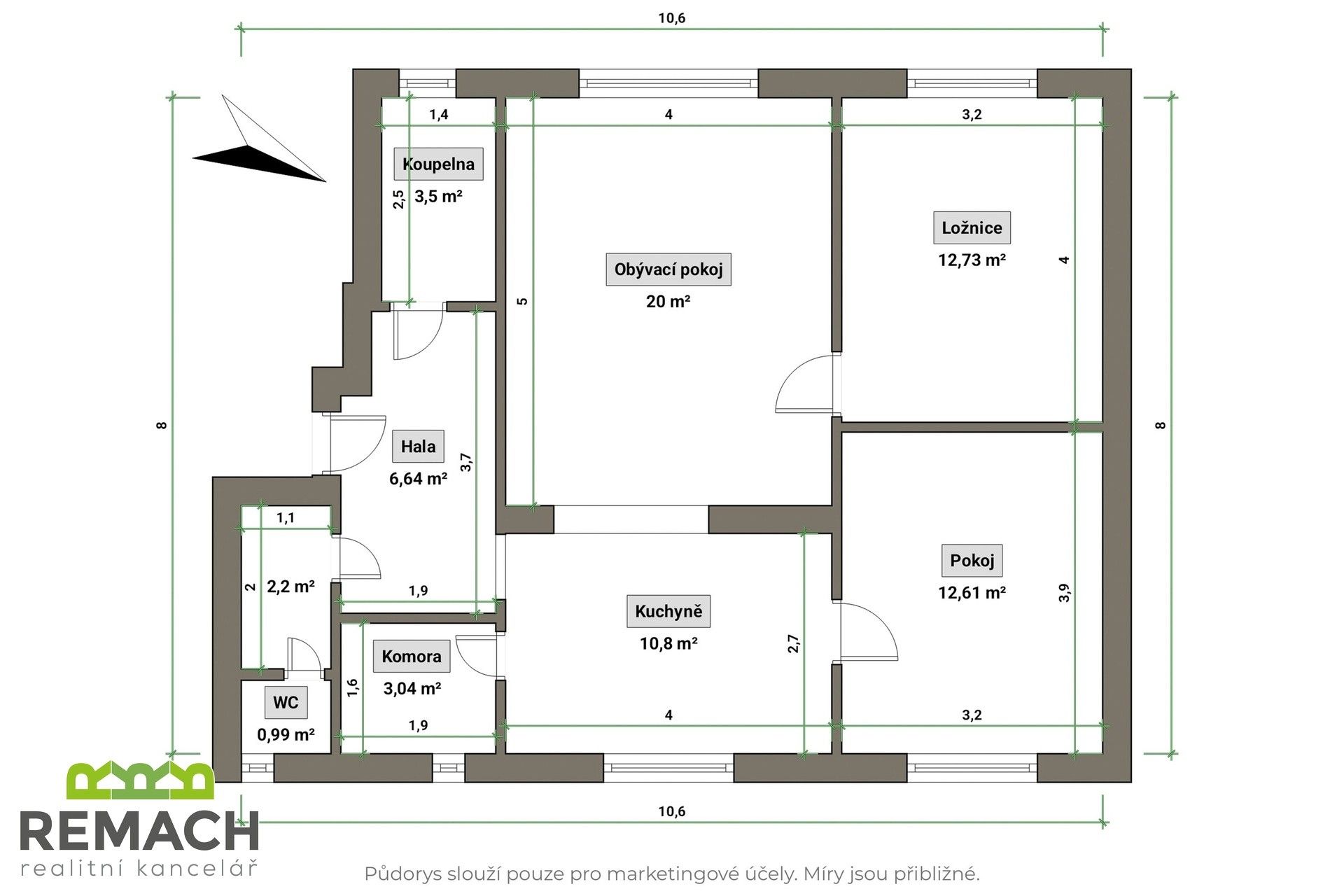 Prodej bytu 3+kk 79 m² - foto 2