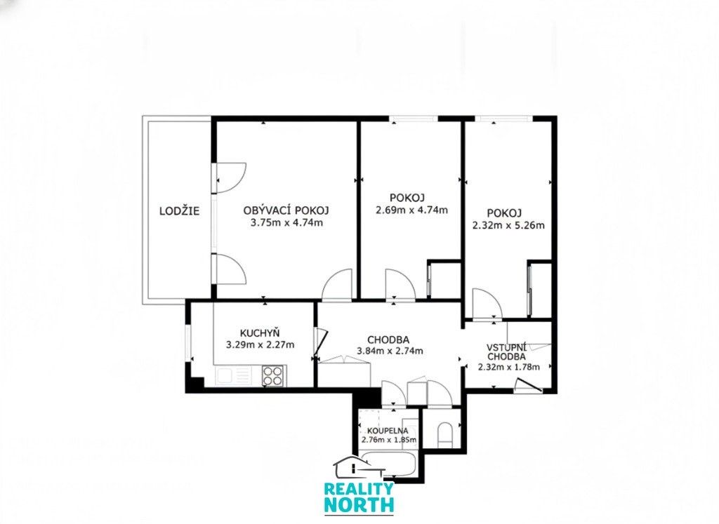 Prodej bytu 3+1 71 m² - foto 15