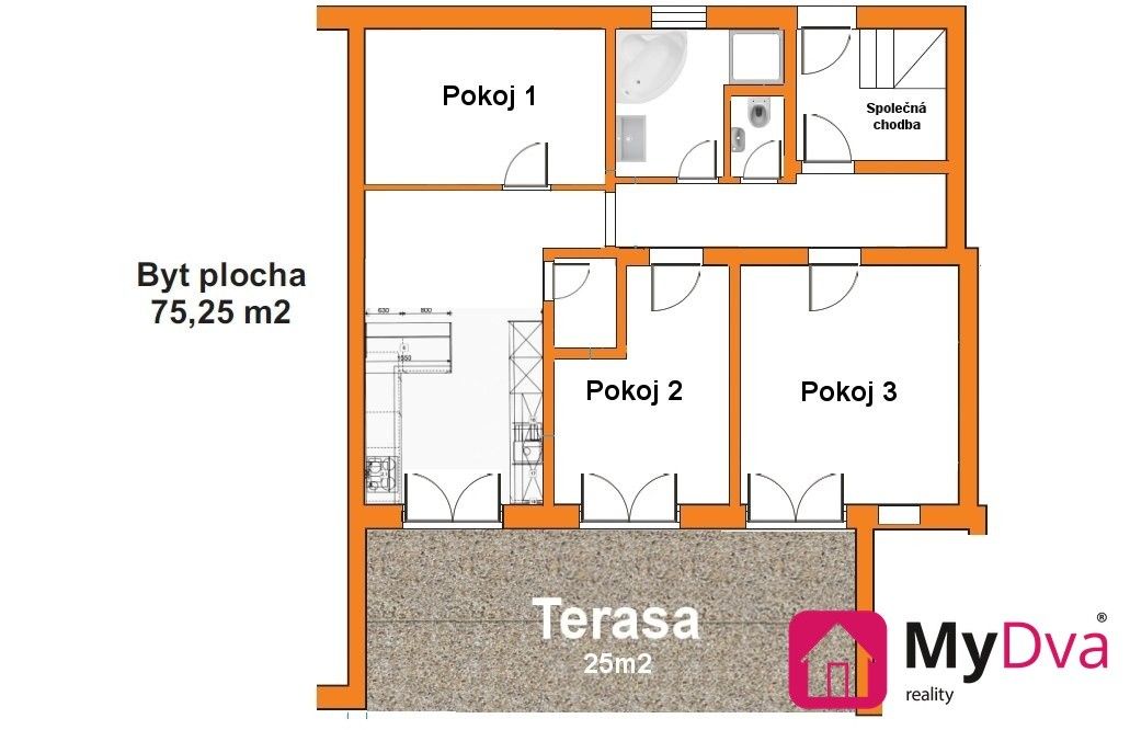 Pronájem bytu 1+kk 20 m² - foto 15