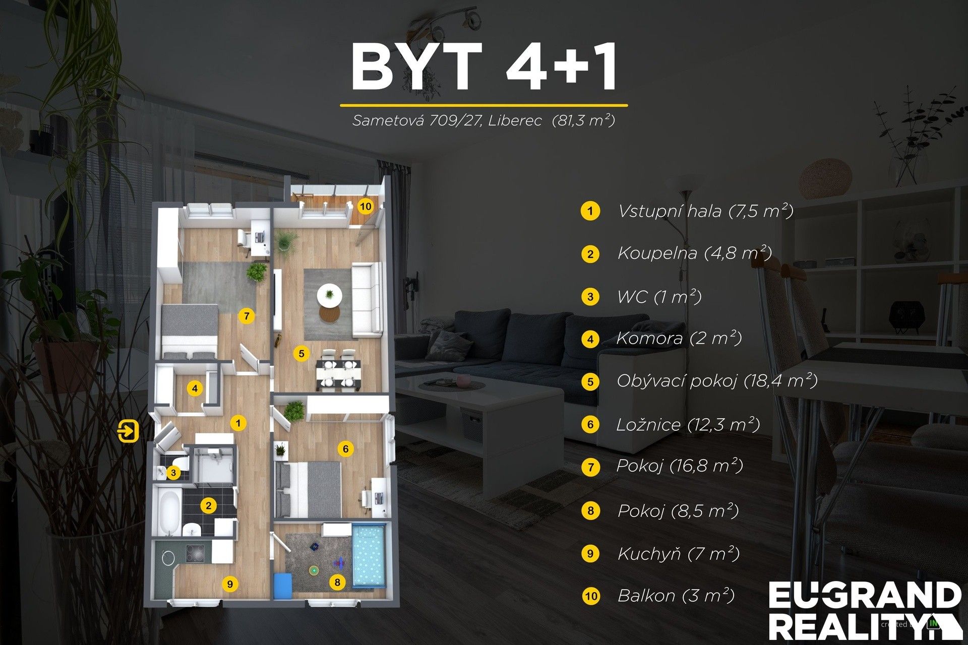Prodej bytu 4+1 81 m² - foto 2