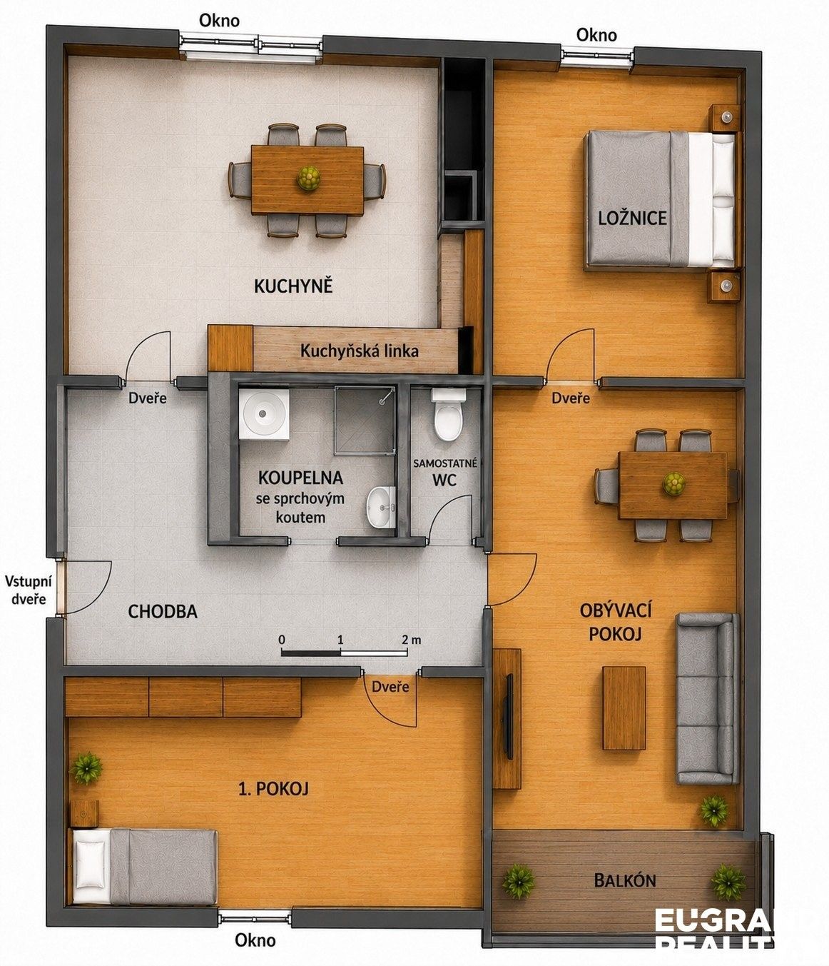 Prodej bytu 3+1 70 m² - foto 2