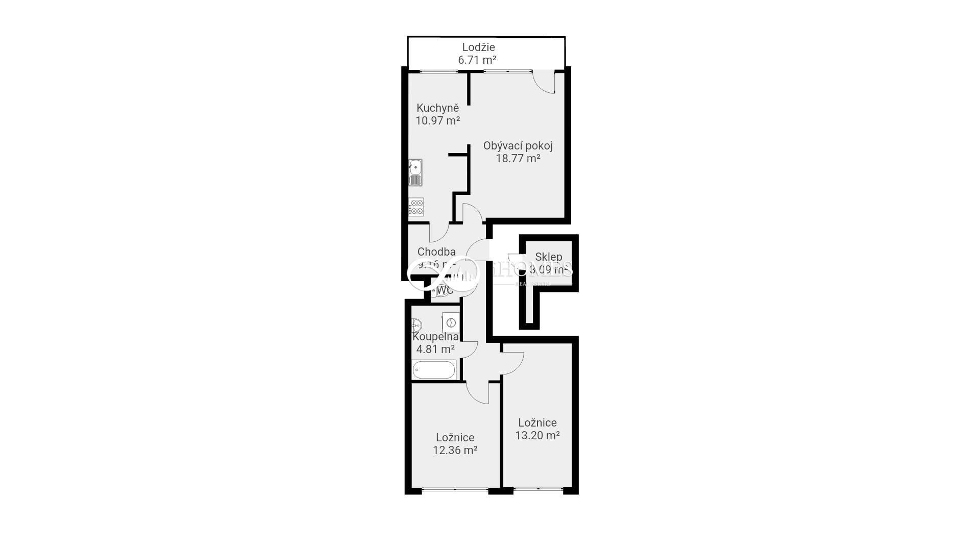 Prodej bytu 3+1 77 m² - foto 18