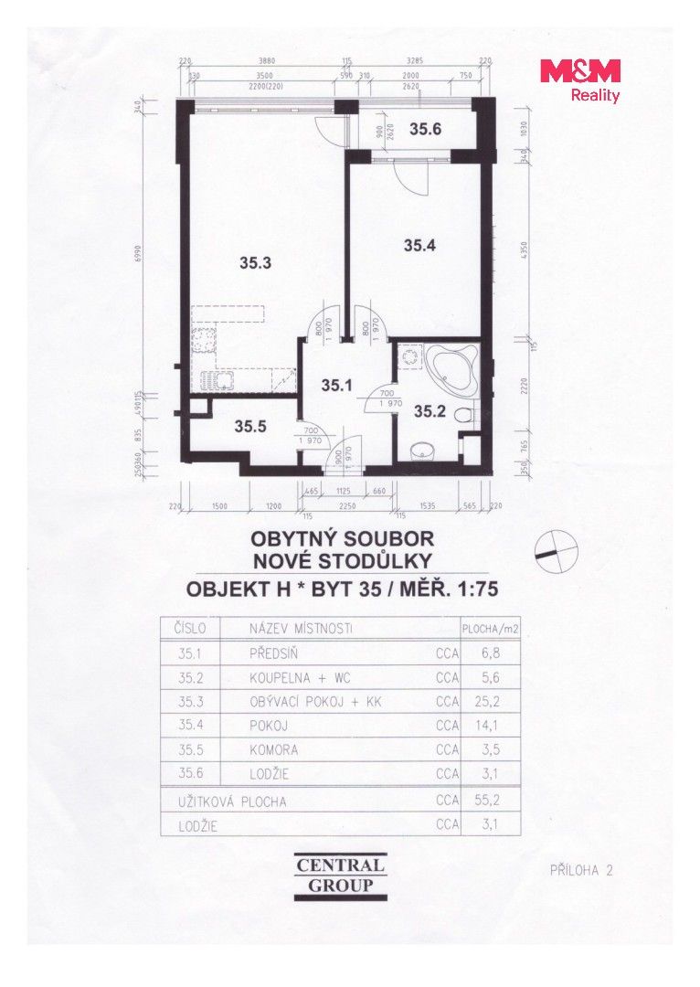 Pronájem bytu 2+kk 55 m² - foto 5