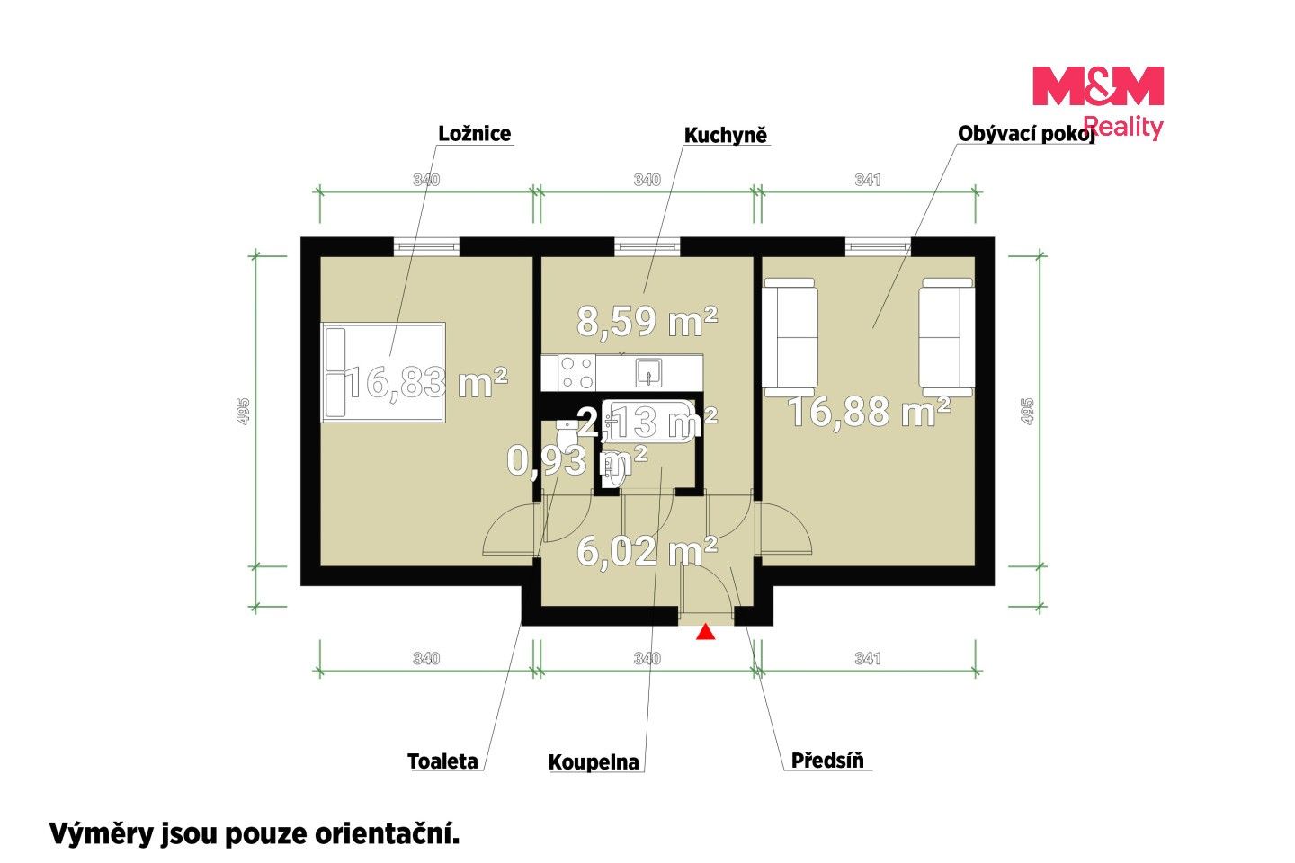 Prodej bytu 2+1 51 m² - foto 11