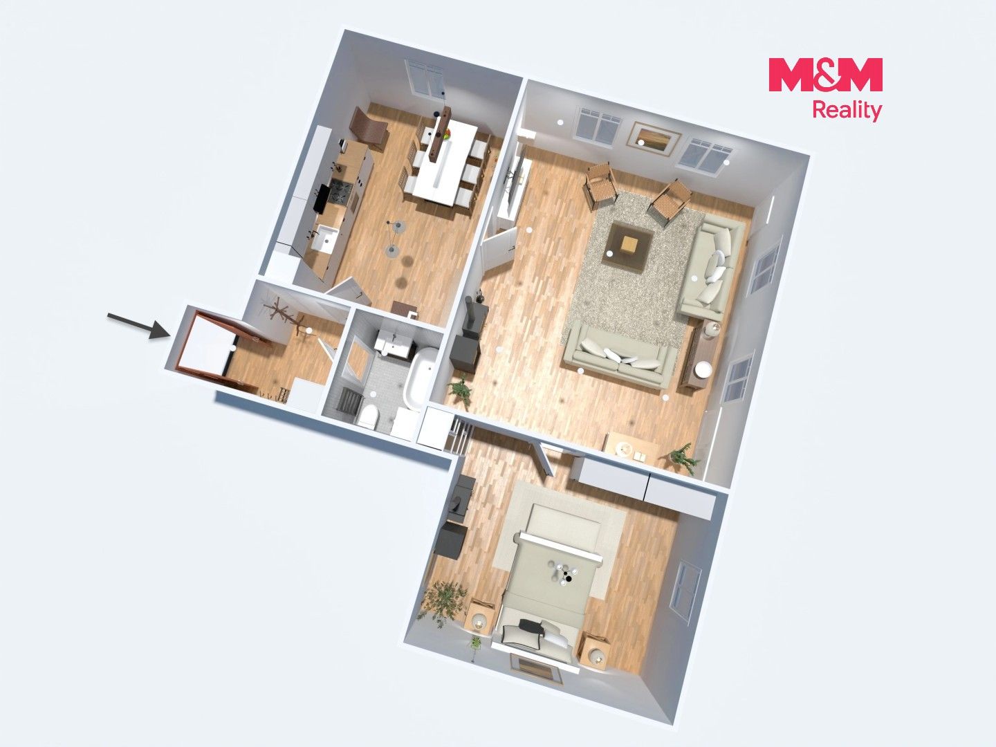 Prodej bytu 2+1 70 m² - foto 3