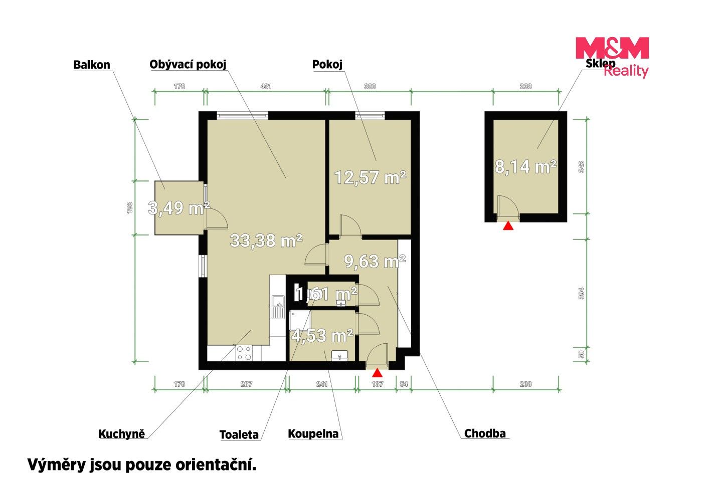 Pronájem bytu 2+kk 56 m² - foto 24