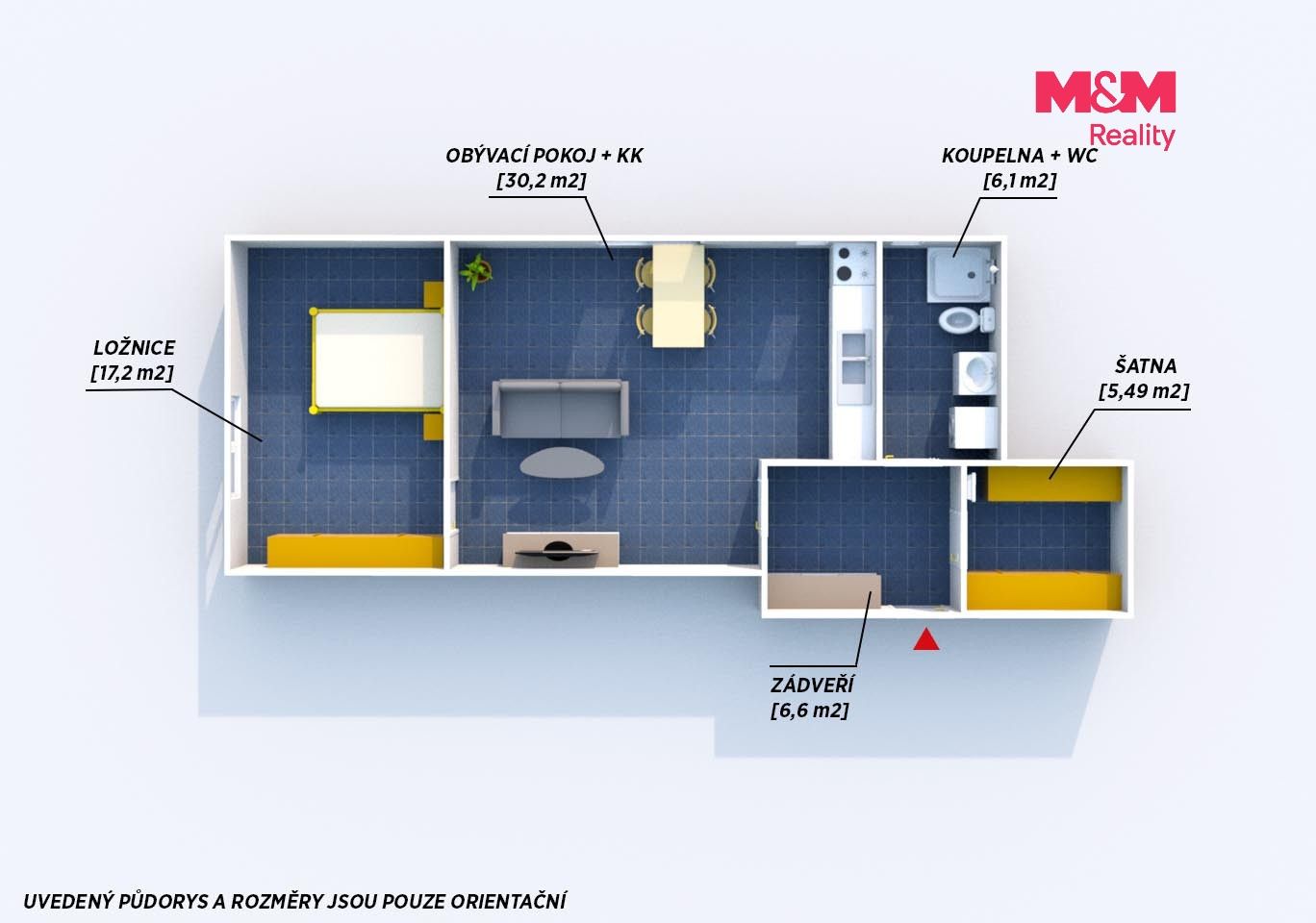 Pronájem bytu 2+kk 65 m² - foto 4
