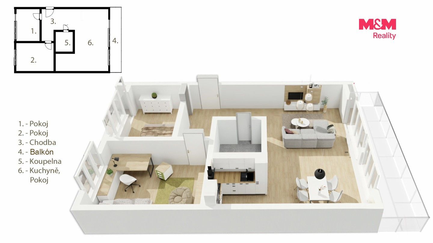 Prodej bytu 3+kk 69 m² - foto 24