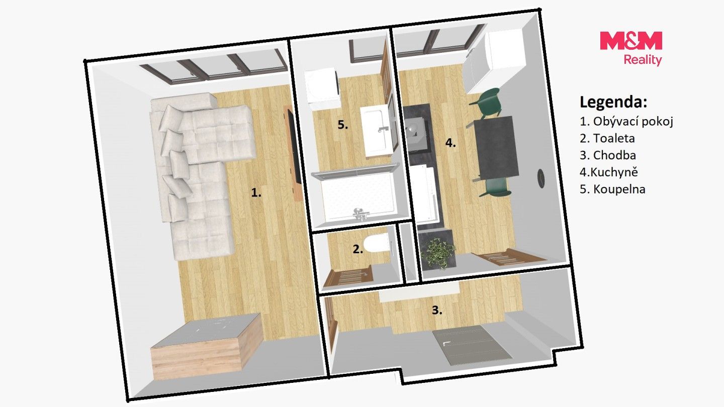 Pronájem bytu 1+1 33 m² - foto 7