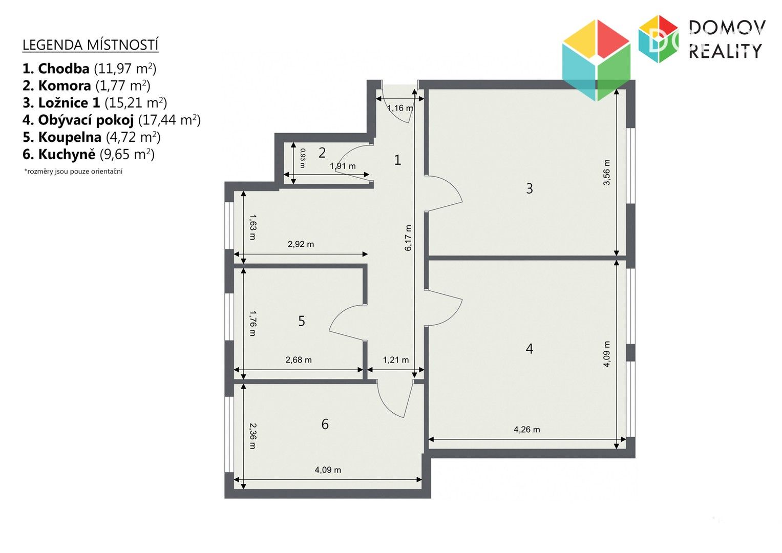 Prodej bytu 2+1 60 m² - foto 5
