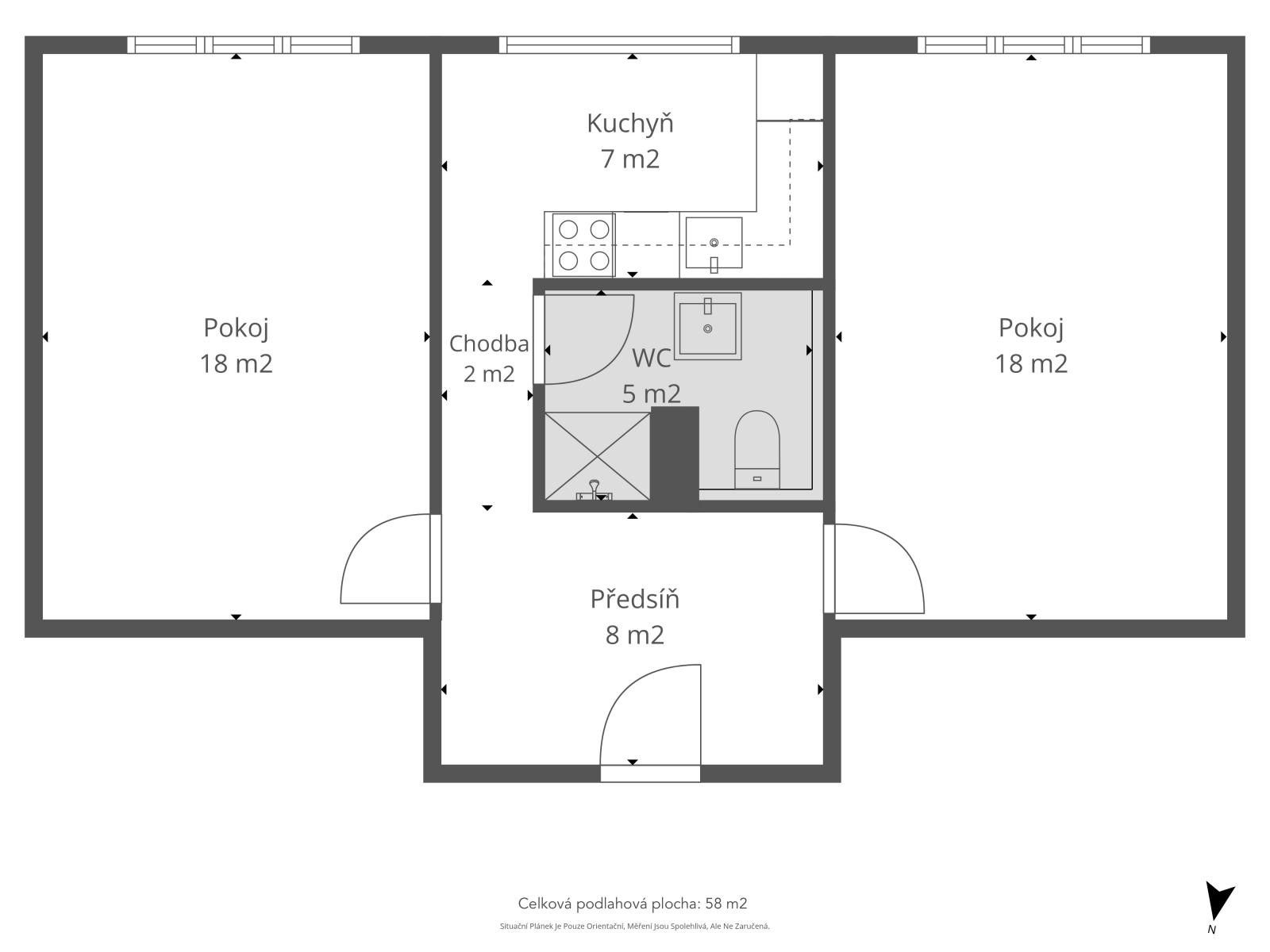 Pronájem bytu 2+1 69 m² - foto 16