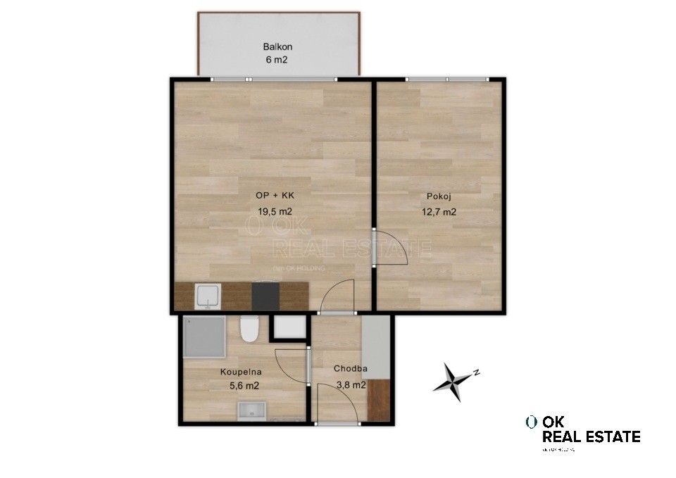 Pronájem bytu 2+kk 45 m² - foto 10