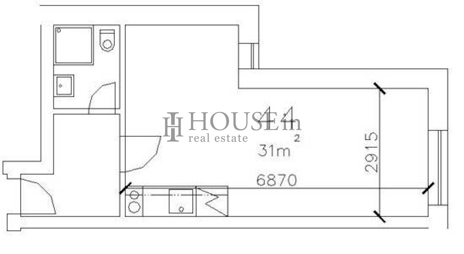 Pronájem bytu 1+kk 31 m² - foto 4