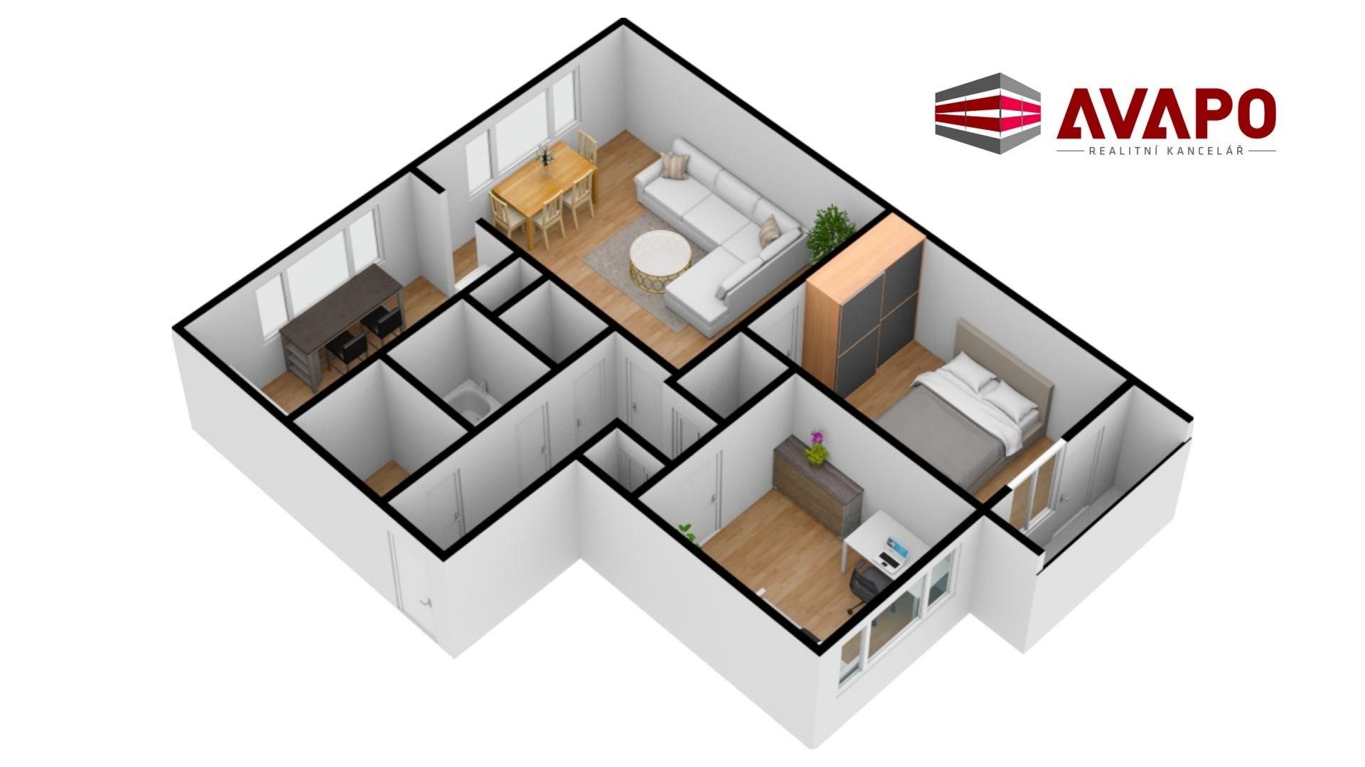 Prodej bytu 3+1 68 m² - foto 14