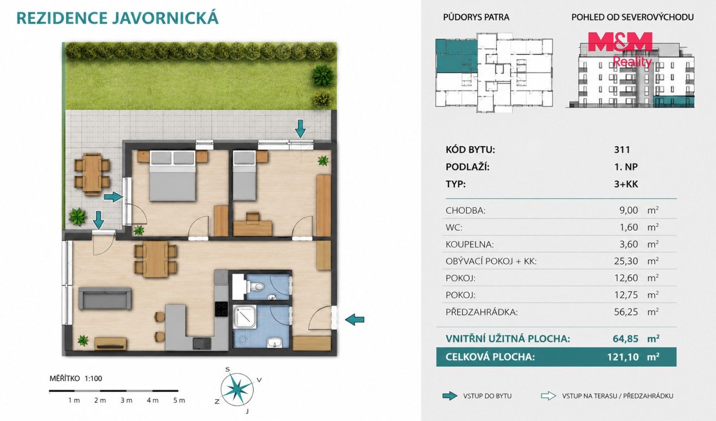 Pronájem bytu 3+kk 65 m² - foto 8