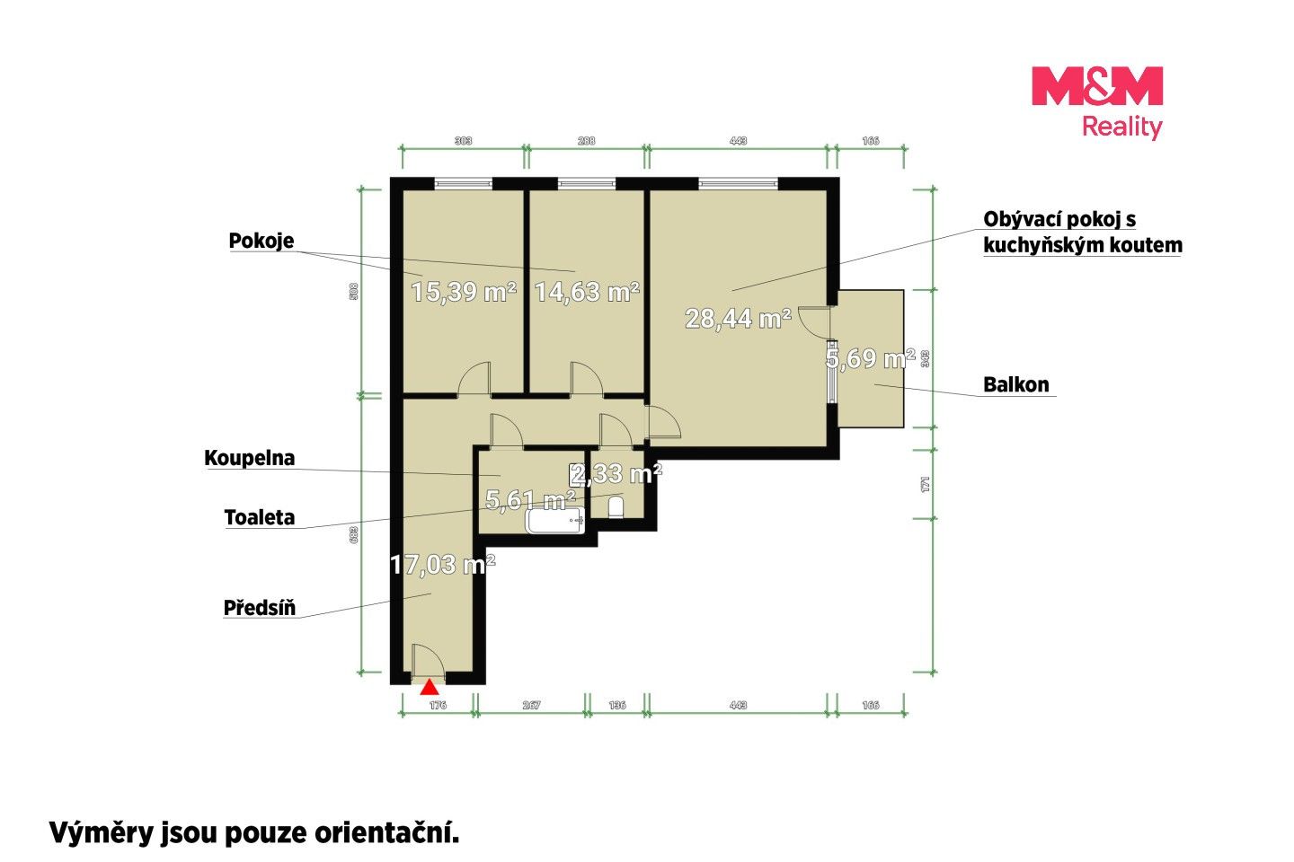 Pronájem bytu 3+kk 92 m² - foto 6