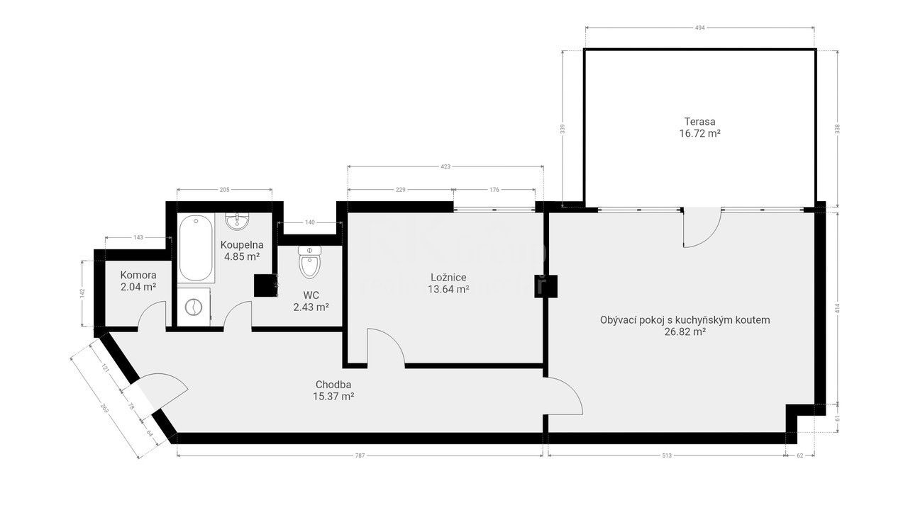 Pronájem bytu 2+kk 65 m² - foto 23