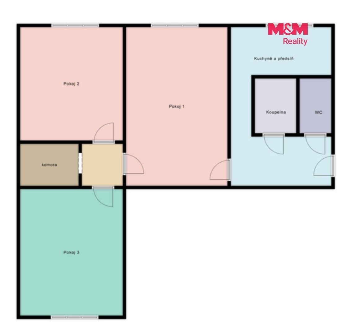 Pronájem bytu 3+1 74 m² - foto 5