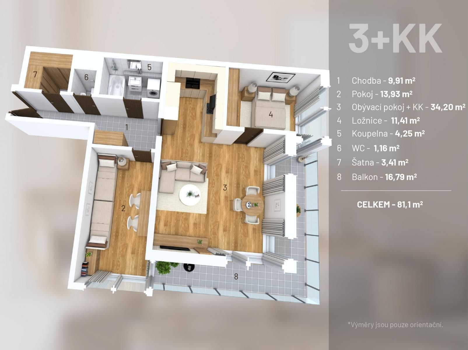 Prodej bytu 3+kk 81 m² - foto 17