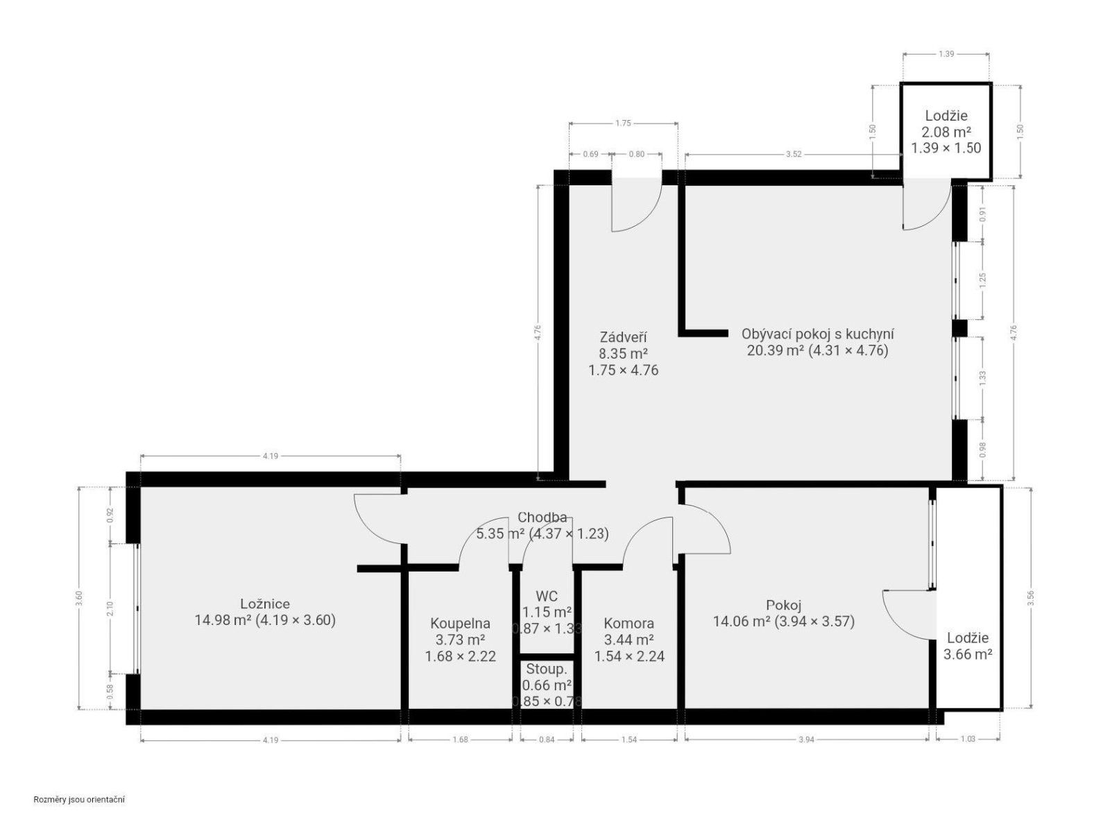 Prodej bytu 3+kk 74 m² - foto 22