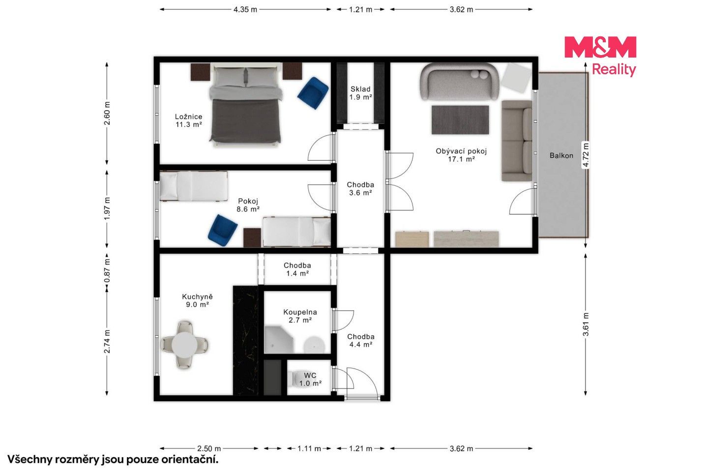Prodej bytu 3+1 71 m² - foto 20