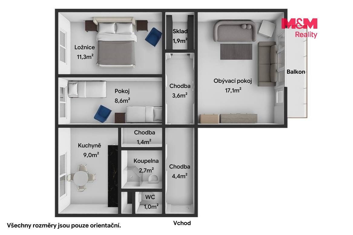 Prodej bytu 3+1 71 m² - foto 21