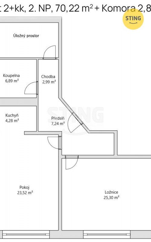 Prodej bytu 2+kk 70 m² - foto 13