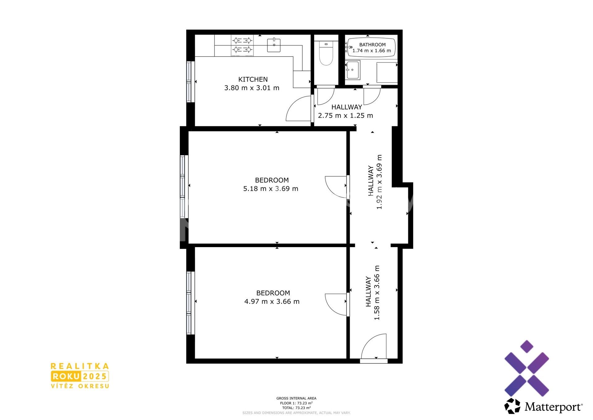 Pronájem bytu 2+1 71 m² - foto 5