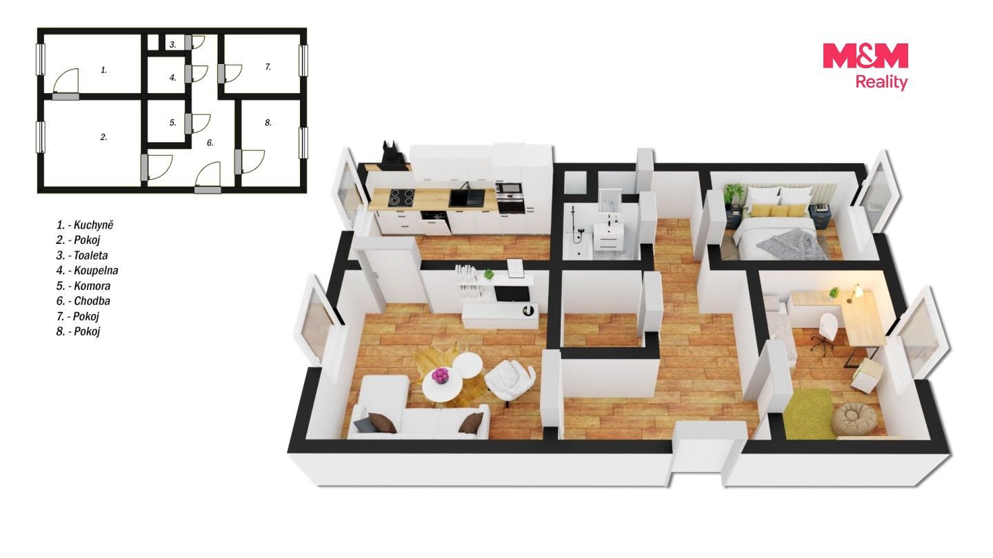 Prodej bytu 3+1 68 m² - foto 10