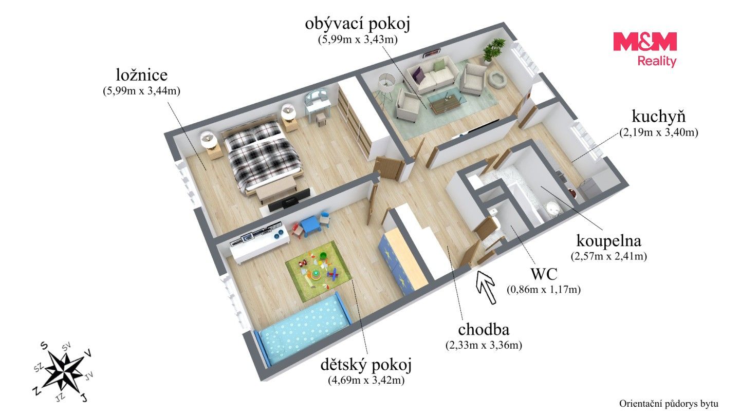Prodej bytu 3+1 80 m² - foto 4