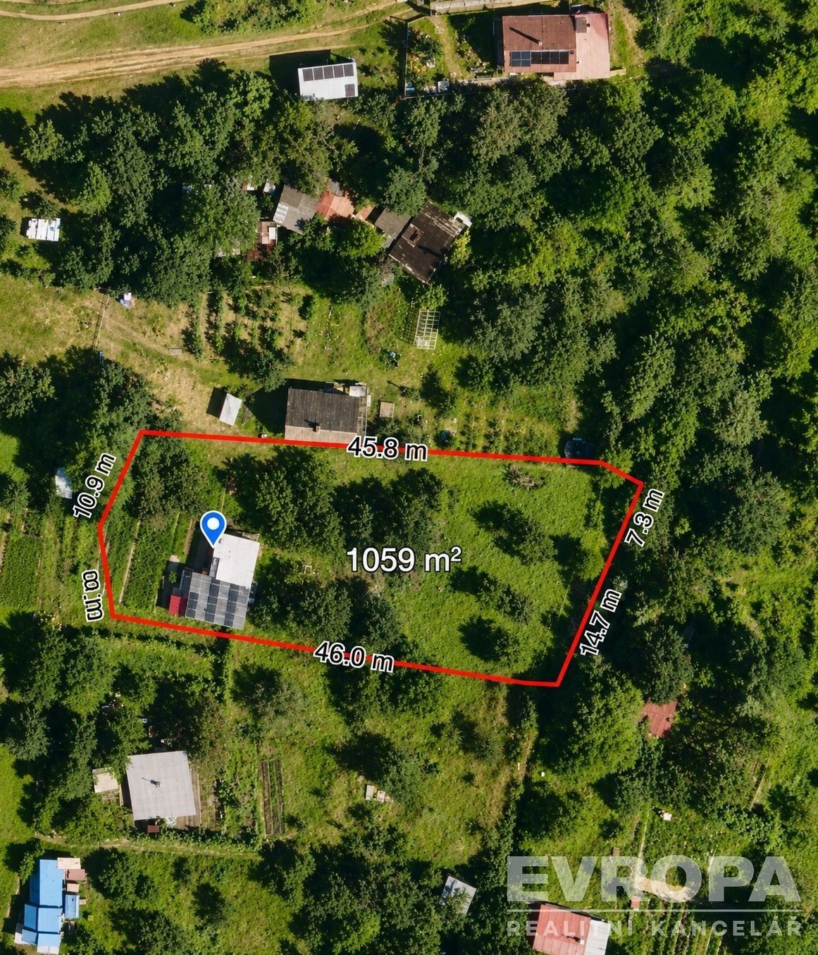 Prodej pozemku 1061 m² - foto 2